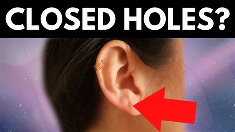 Can you push an earring through a closed hole?